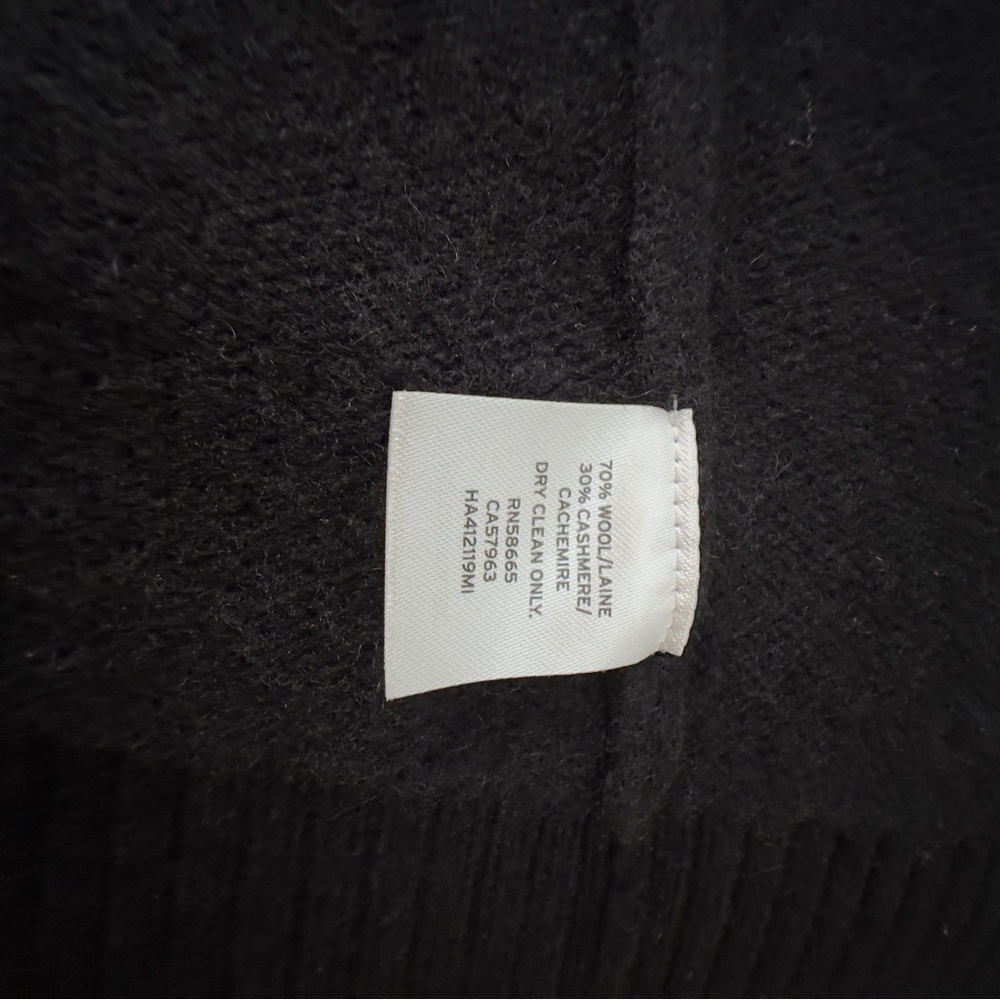Halogen Wool & Cashmere Long Cardigan Black Size Small - Picture 10 of 10